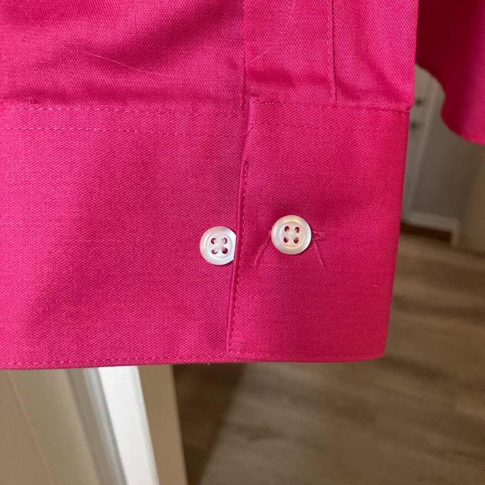 Van Heusen Lux Sateen No Iron Button Down - Picture 3 of 5